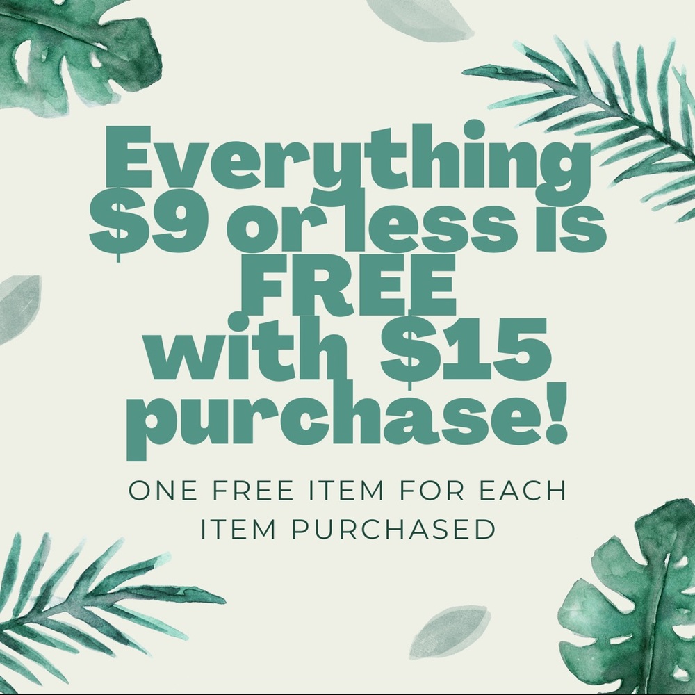FREE items with purchase!